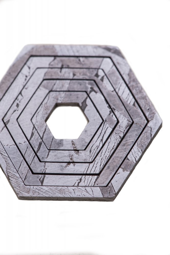 Meteorite pendant SNEBA Hexagon