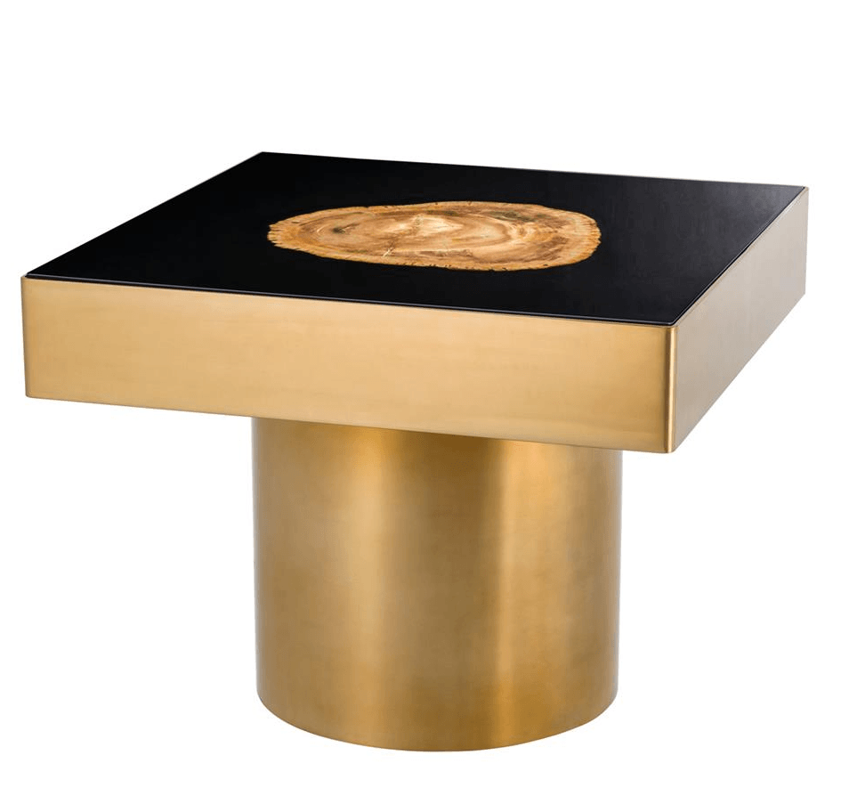 Petrified wood Eichholtz Side Table Villiers