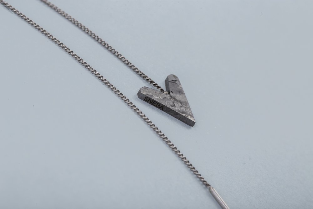 Meteorite mono earring  SNEBA Heart