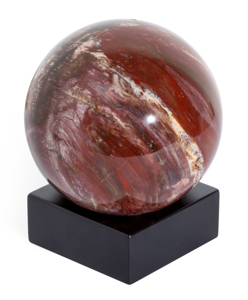 Petrified wood sphere