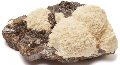 Barite, sphalerite