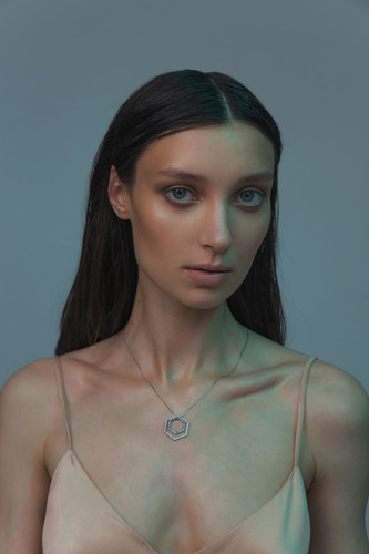 Meteorite pendant SNEBA Hexagon