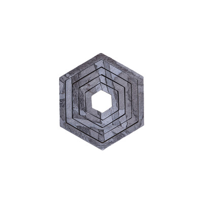 Meteorite pendant SNEBA Hexagon