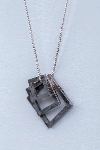 Meteorite pendant SNEBA Square