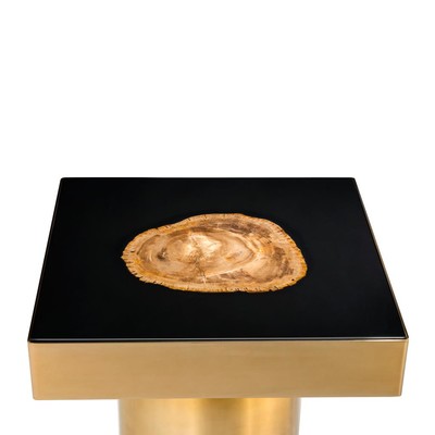 Petrified wood Eichholtz Side Table Villiers