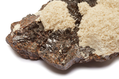 Barite, sphalerite