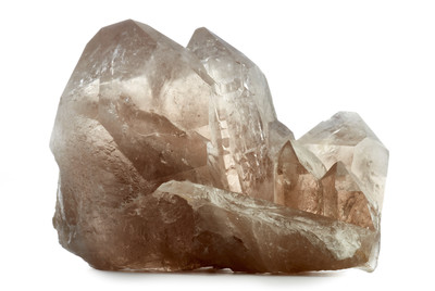 Splice of rauchtopaz crystals (smoky quartz)