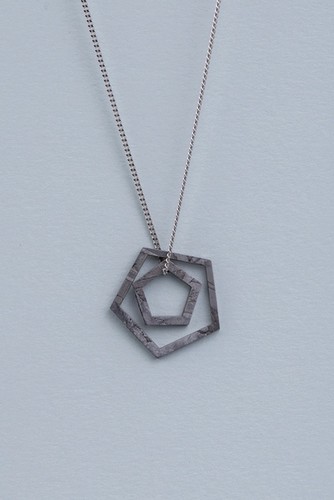 Meteorite pendant SNEBA PENTAGON