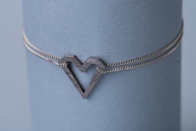 Meteorite pendant SNEBA Heart