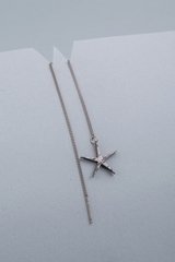 Meteorite mono earring STAR 5